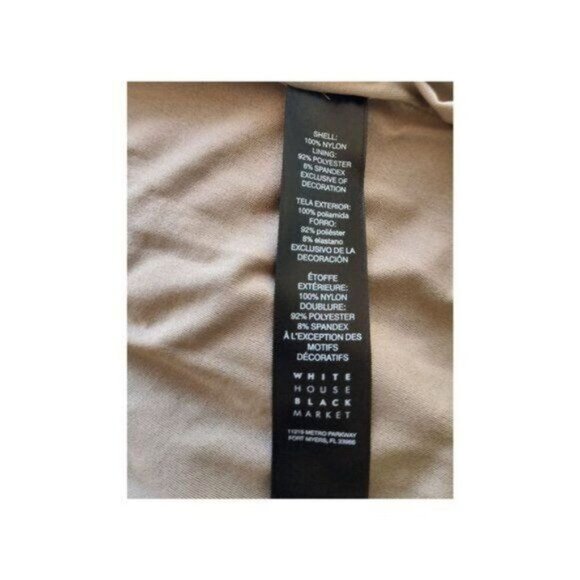 White House Black Market Sequin Dress Silver Gold M Cocktail Party Metallic - Picture 10 of 10